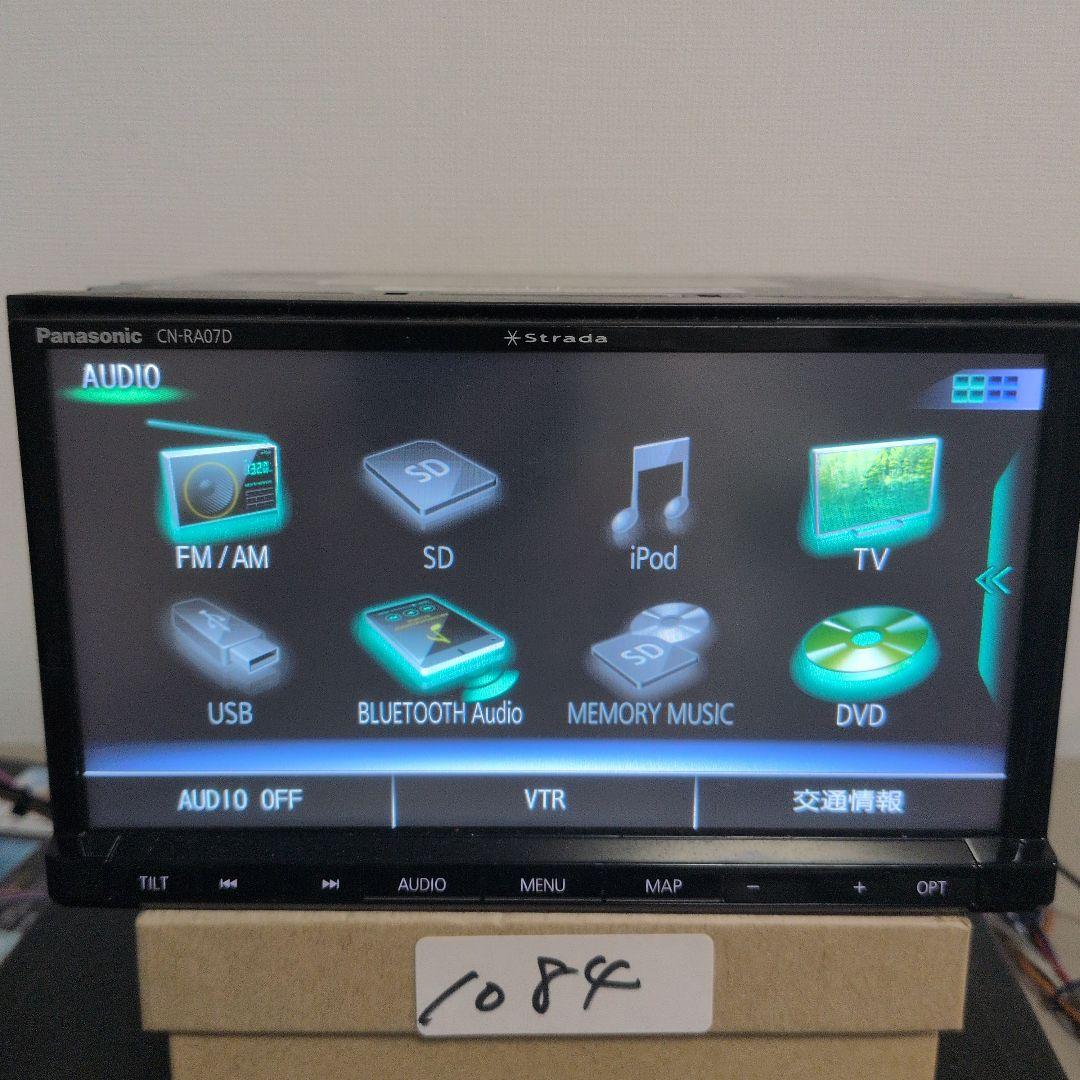 84 動作良好 パナソニック ストラーダ CN-RA07D カーナビ 2020年
