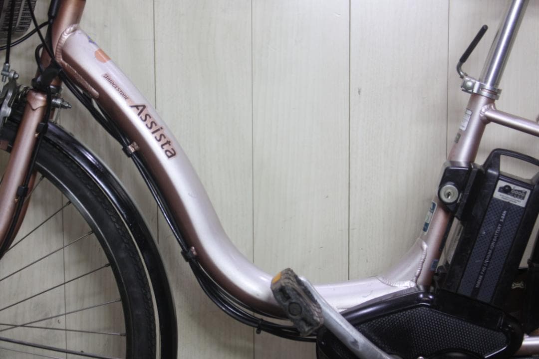 s*4様 電動アシスト自転車 シルバー 前バスケット付き