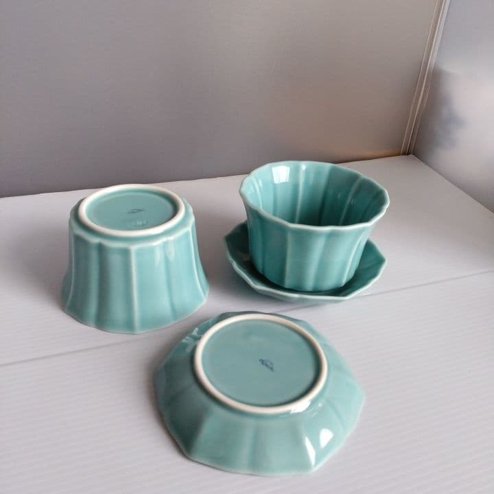 深川製磁 青磁 料理揃