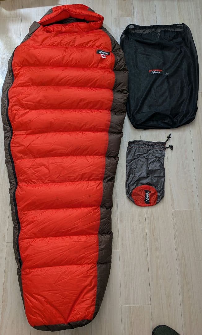 じ*ら様 ナンガ オーロラライト 450DX 収納バッグ付き