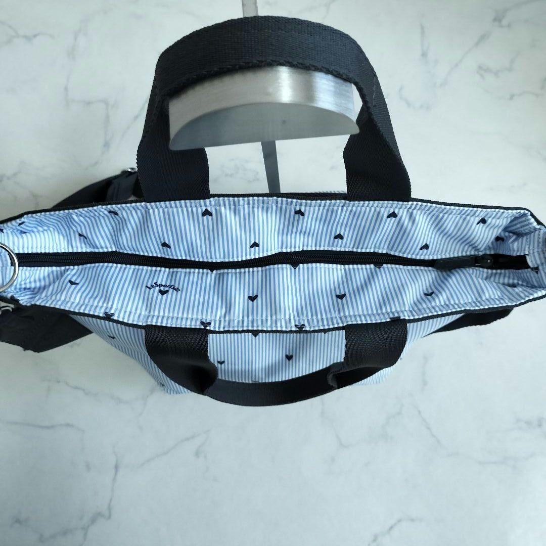 美品♪LeSportsac フレッシュブラックハーツ トートバッグ 日本限定