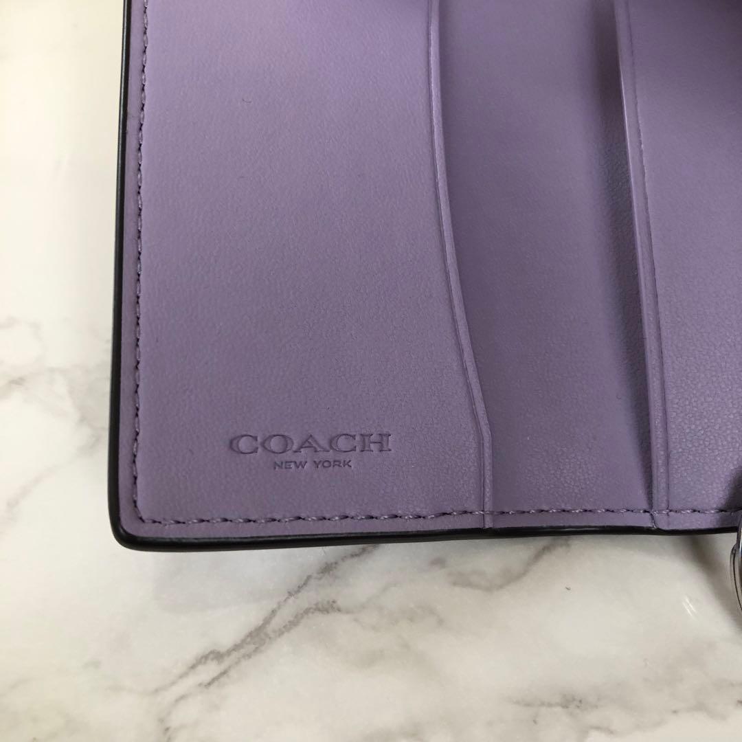 新品未使用 COACH コーチ キーケース ソフトパープル 完売品 紫色