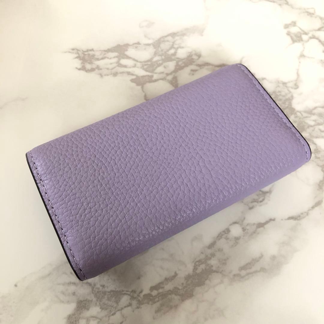 新品未使用 COACH コーチ キーケース ソフトパープル 完売品 紫色