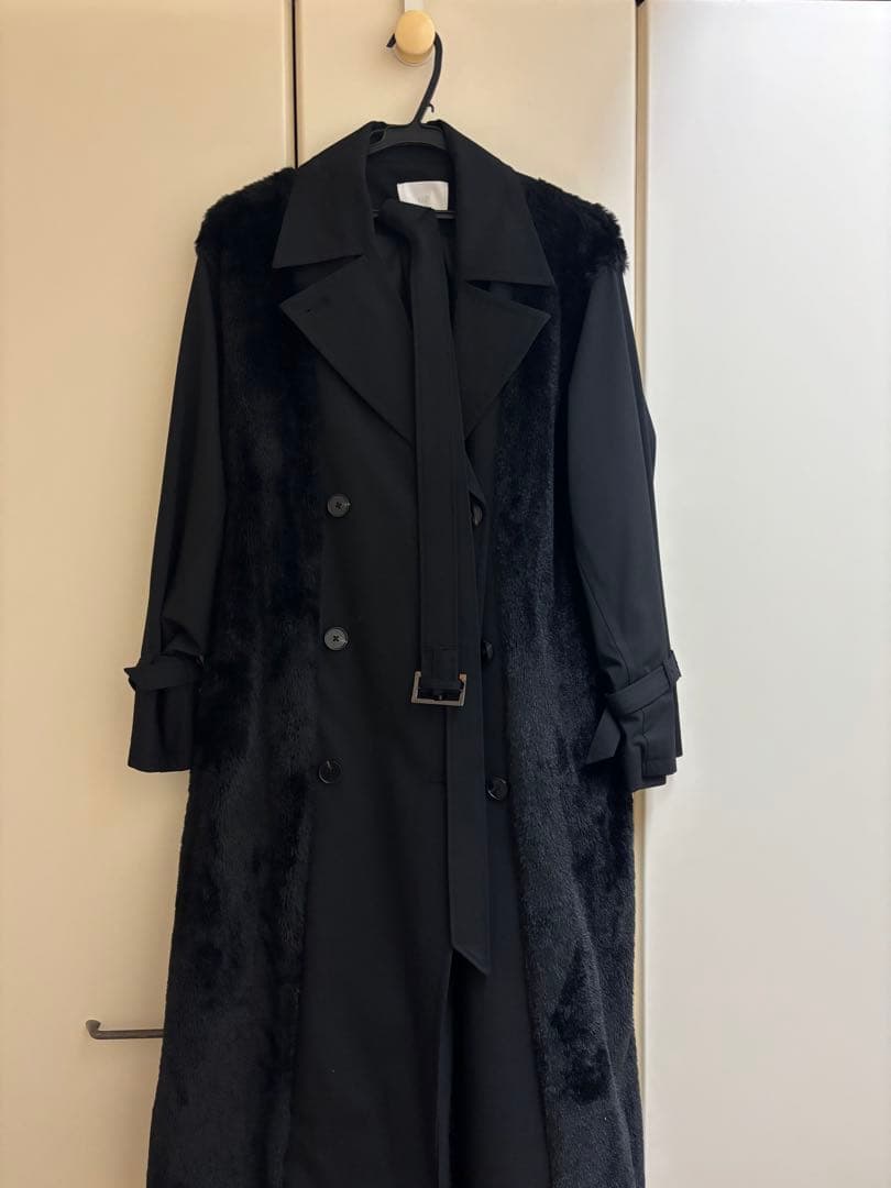 HARE フェイクファードッキングコート