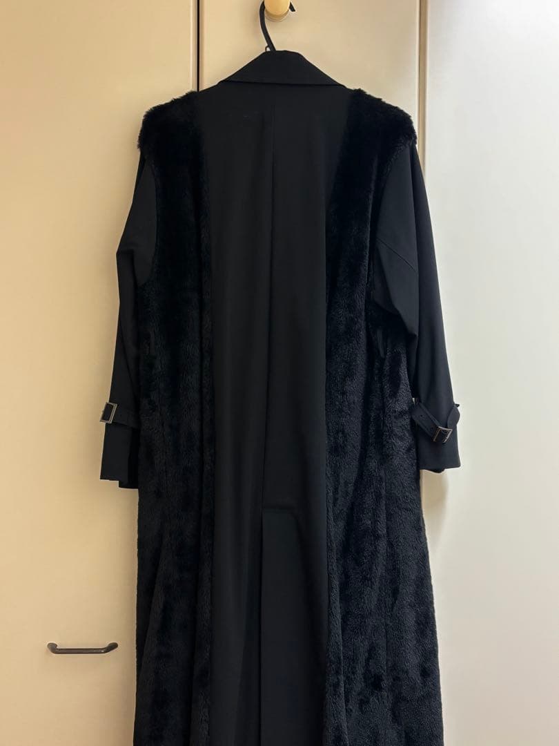 HARE フェイクファードッキングコート