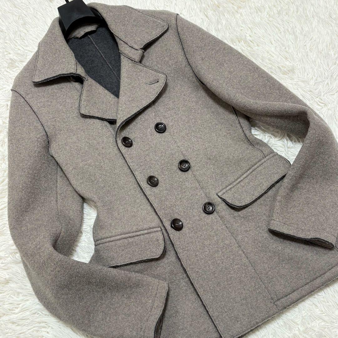 美品✨ Lサイズ アルマーニコレツィオーニ ウール ダブルブレスト コート