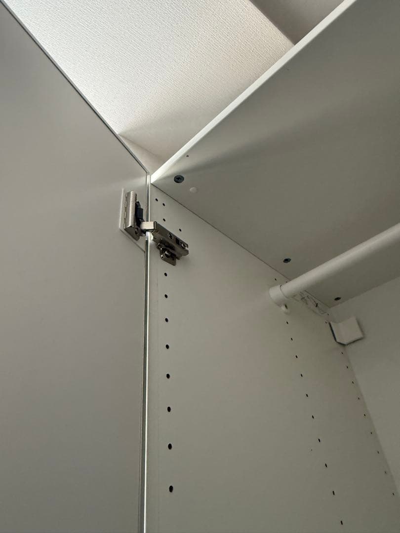 IKEA PAX ワードローブ キャビネット ミラー扉付き ホワイ50cm幅