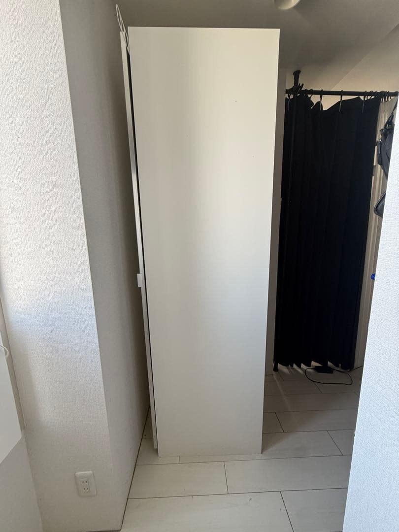 IKEA PAX ワードローブ キャビネット ミラー扉付き ホワイ50cm幅