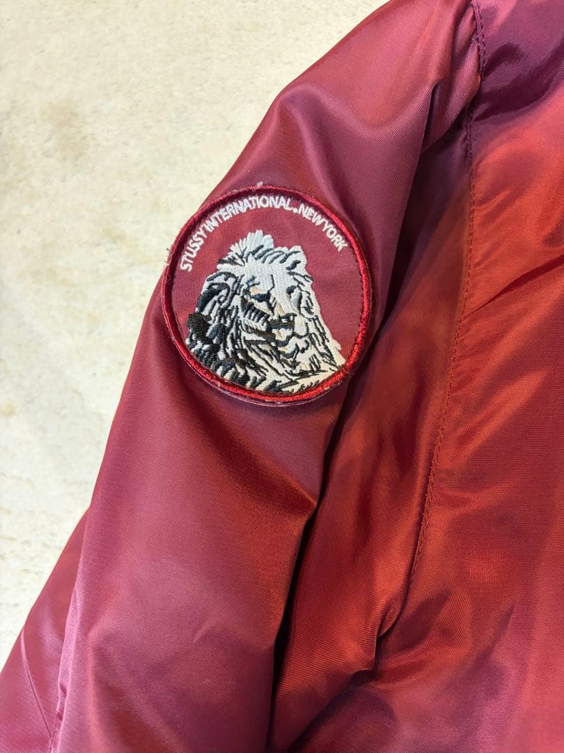 ステューシー　stussy ma-1 バーガンディ