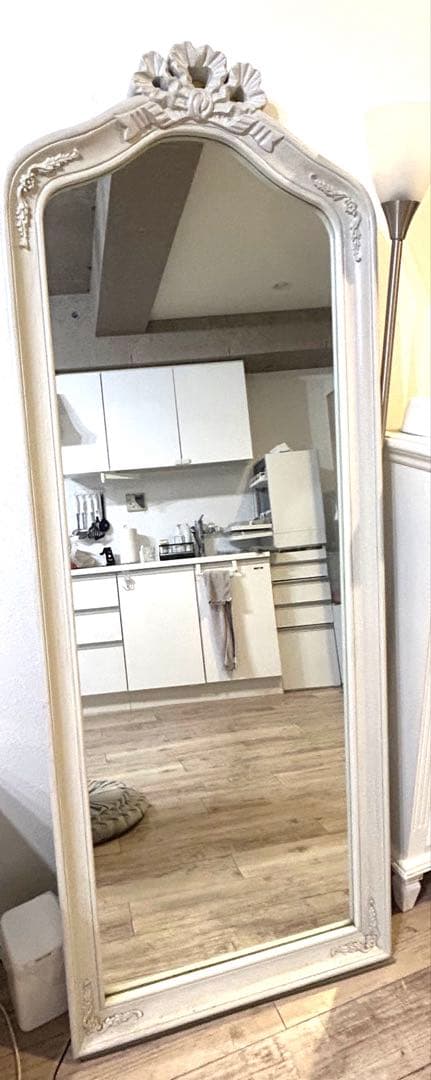全身鏡　姫系　家具　鏡 アンティーク　横65cm