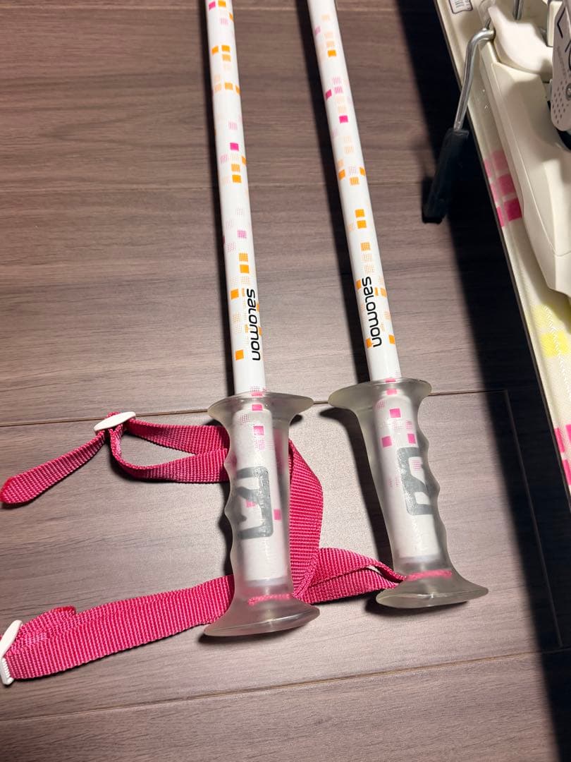 Salomon スキー板 ビンディング ストック付