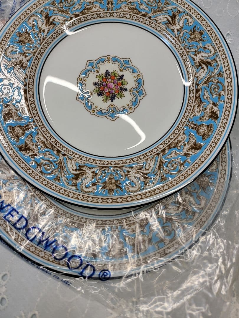 2枚✨未使用✨ウエッジウッド フロレンティーンターコイズ プレート 皿