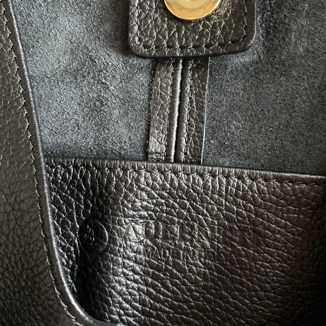 ドットAULENTTI レザートートバッグ　くろ