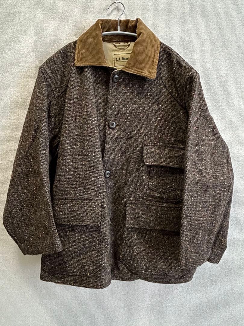 L.L.BEAN エルエルビーン　ハンティングジャケット　ツイード　L ブラウン