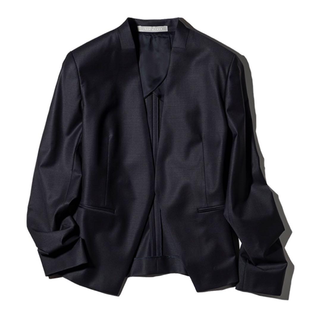 未使用級✨セオリーリュクス EXECTIVE ノーカラージャケット ブラック40