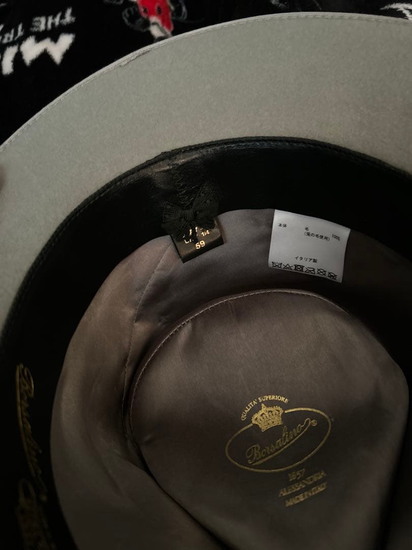 Borsalino ウールハット グレー