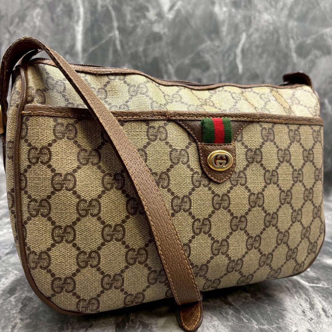 専用✨美品✨GUCCI GGシェリーライン ショルダーバッグ ベージュ ブラウン