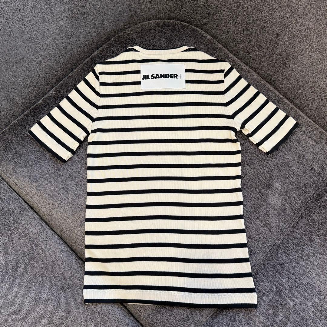 【新品未使用】JIL SANDER ボーダーTシャツ コットン XSサイズ