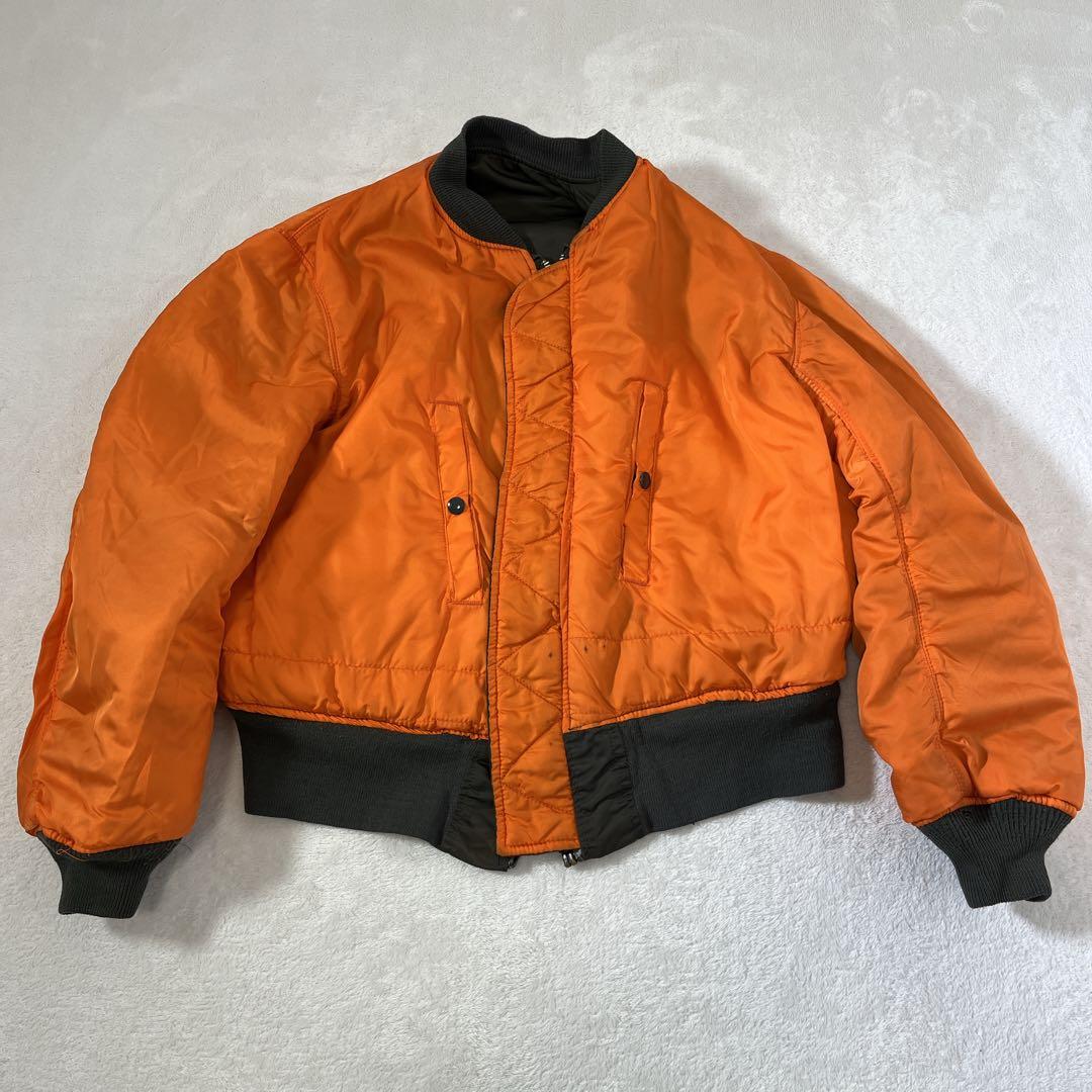 80s 90s アルファ フライトジャケット 《M》 USA製 民間 ma-1