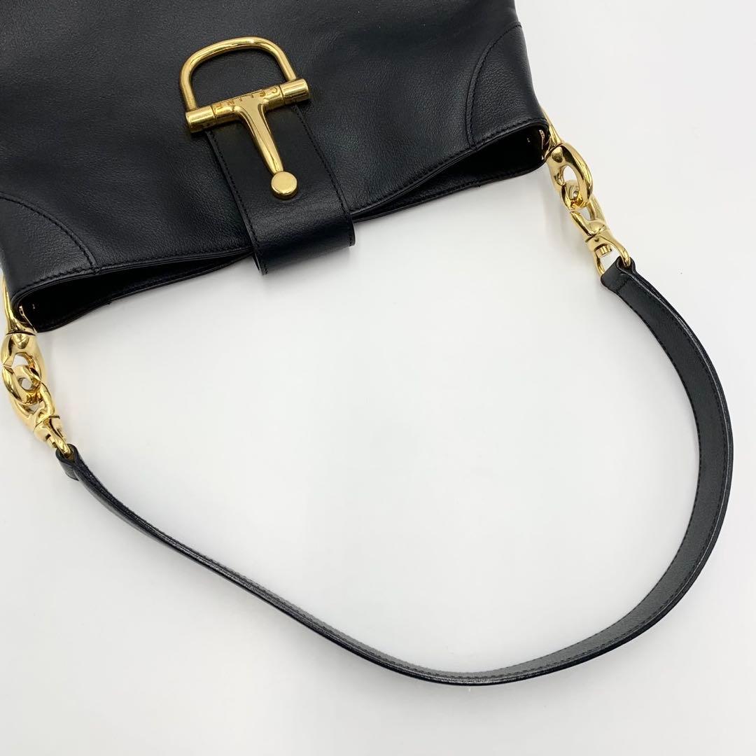 美品！希少 セリーヌ ホースビット ワンショルダーバッグ ゴールド金具 肩掛け