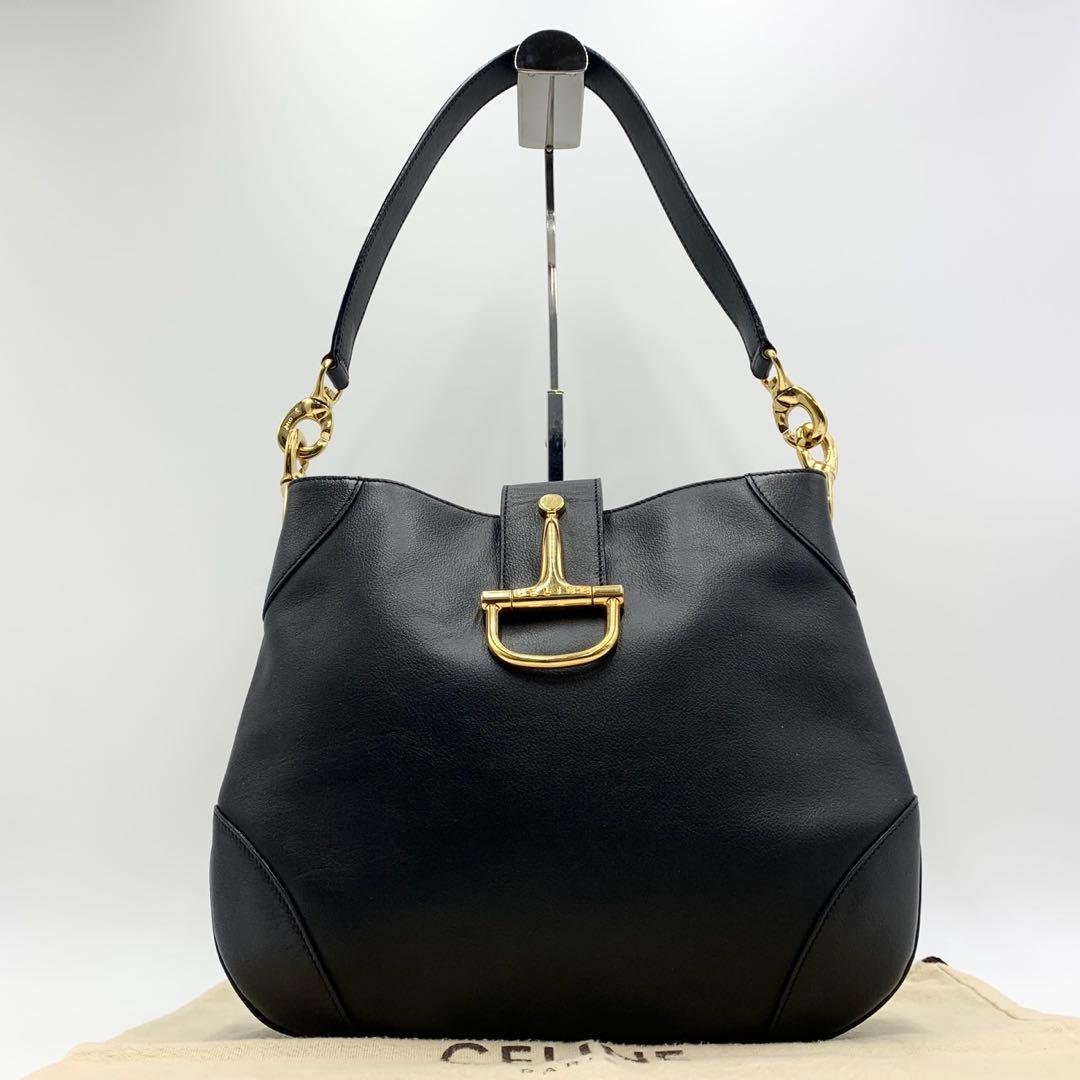 美品！希少 セリーヌ ホースビット ワンショルダーバッグ ゴールド金具 肩掛け