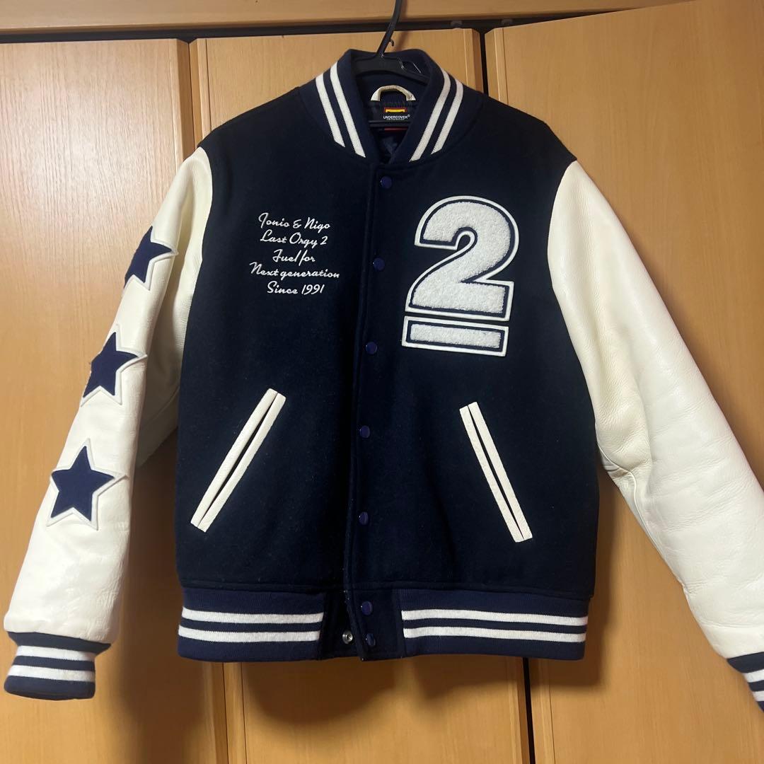 P*P様 HUMAN MADE×UNDERCOVER スタジャン ネイビー/ホワ