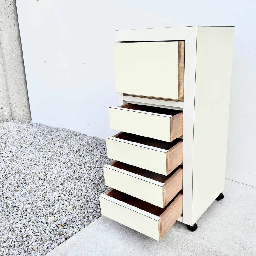 シェルフ チェスト 引出し キャスター付 ポストモダン