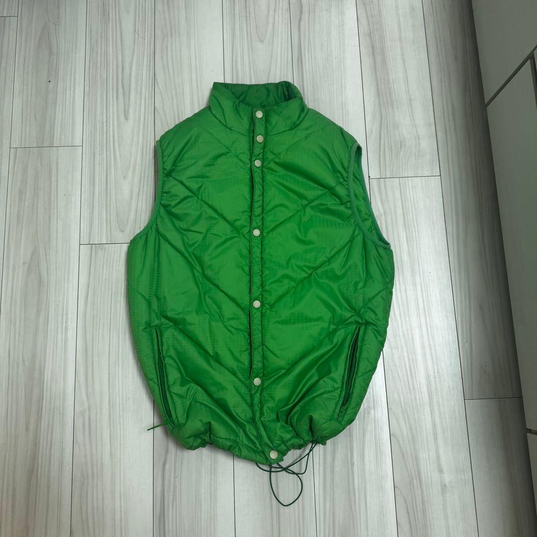 ジャケット・アウター OLD STUSSY PUFFER VEST GREEN THERMOLITE