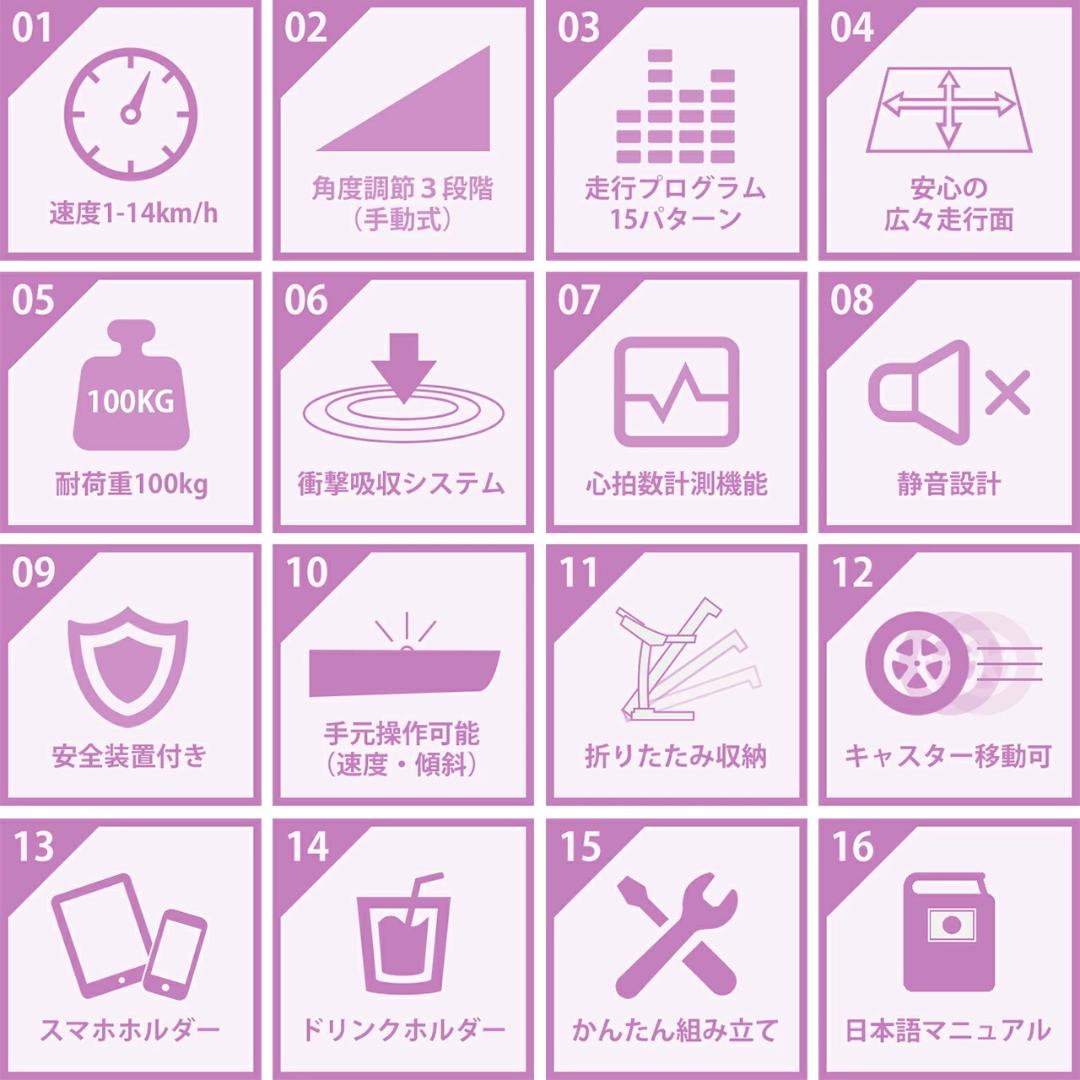 電動ルームランナー HTR14-001 　 MAX14km/h ランニングマシン