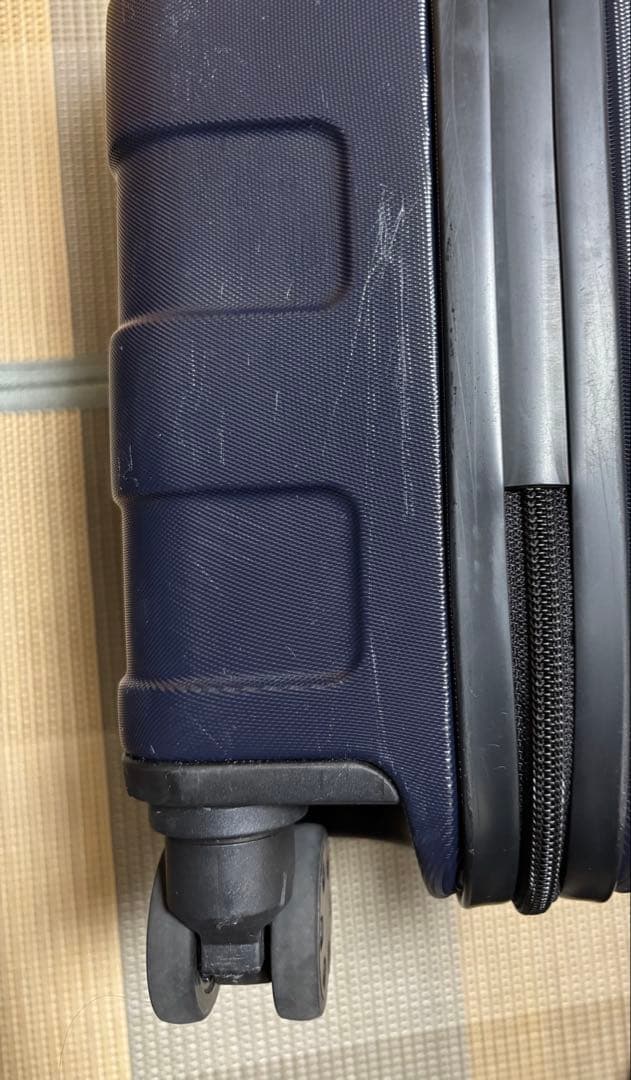 無印良品 バーを自由に調節できるキャリーケース　ネイビー 20L