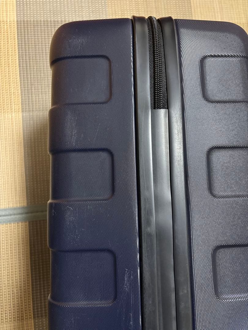 無印良品 バーを自由に調節できるキャリーケース　ネイビー 20L