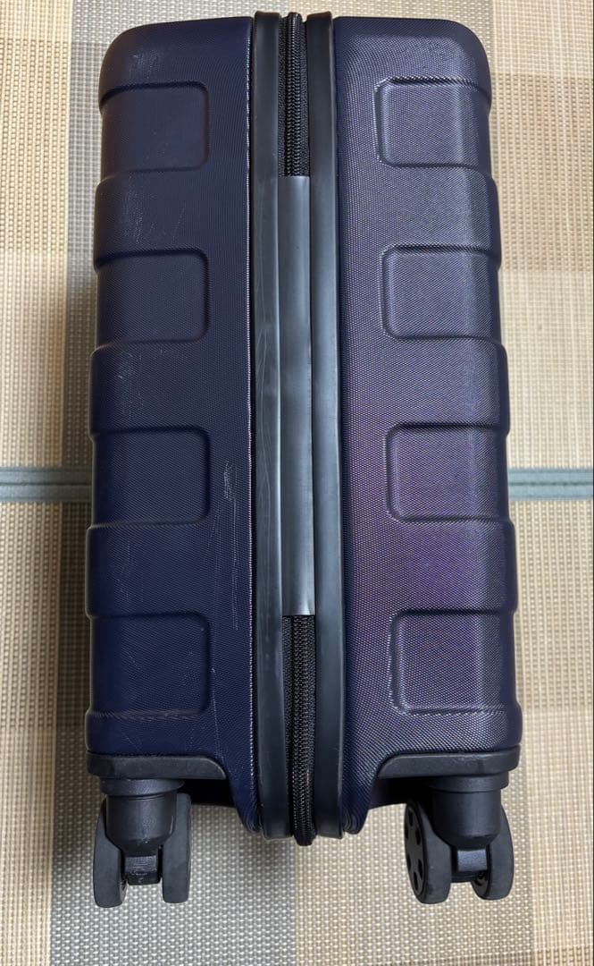 無印良品 バーを自由に調節できるキャリーケース　ネイビー 20L