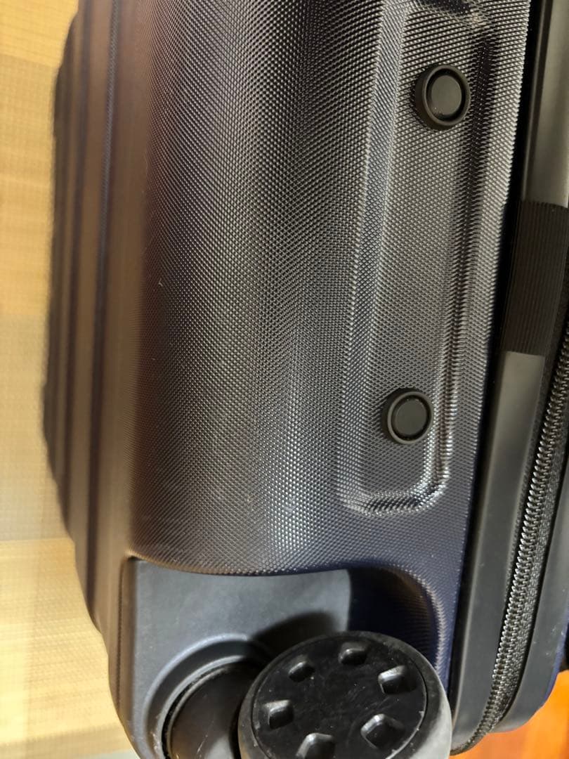 無印良品 バーを自由に調節できるキャリーケース　ネイビー 20L