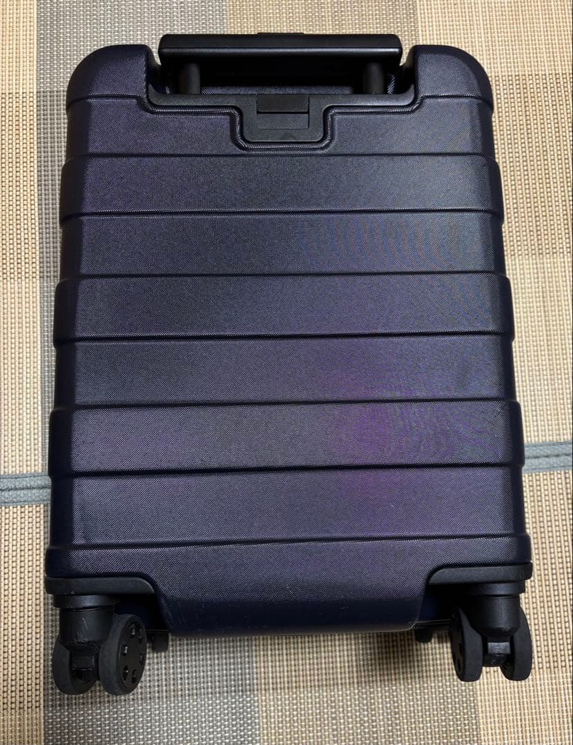 無印良品 バーを自由に調節できるキャリーケース　ネイビー 20L