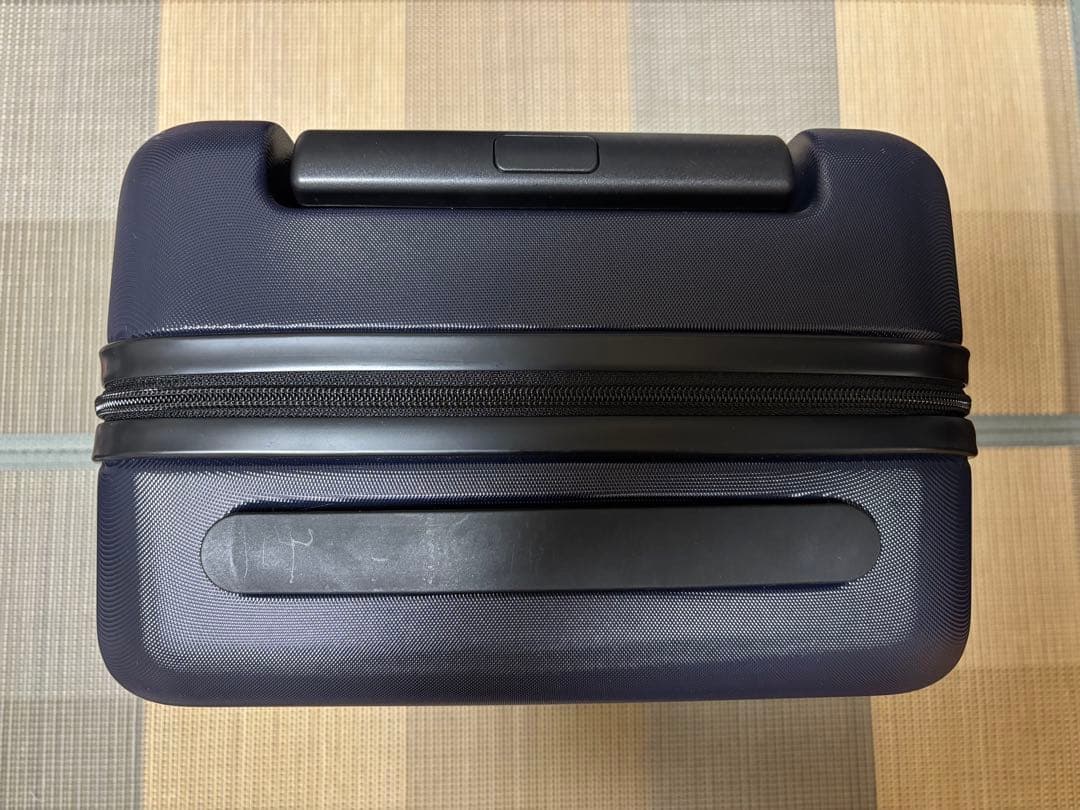 無印良品 バーを自由に調節できるキャリーケース　ネイビー 20L