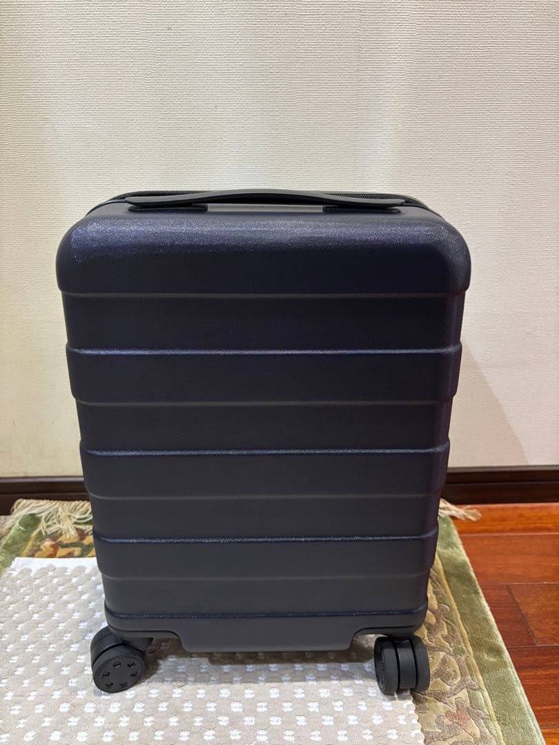 無印良品 バーを自由に調節できるキャリーケース　ネイビー 20L