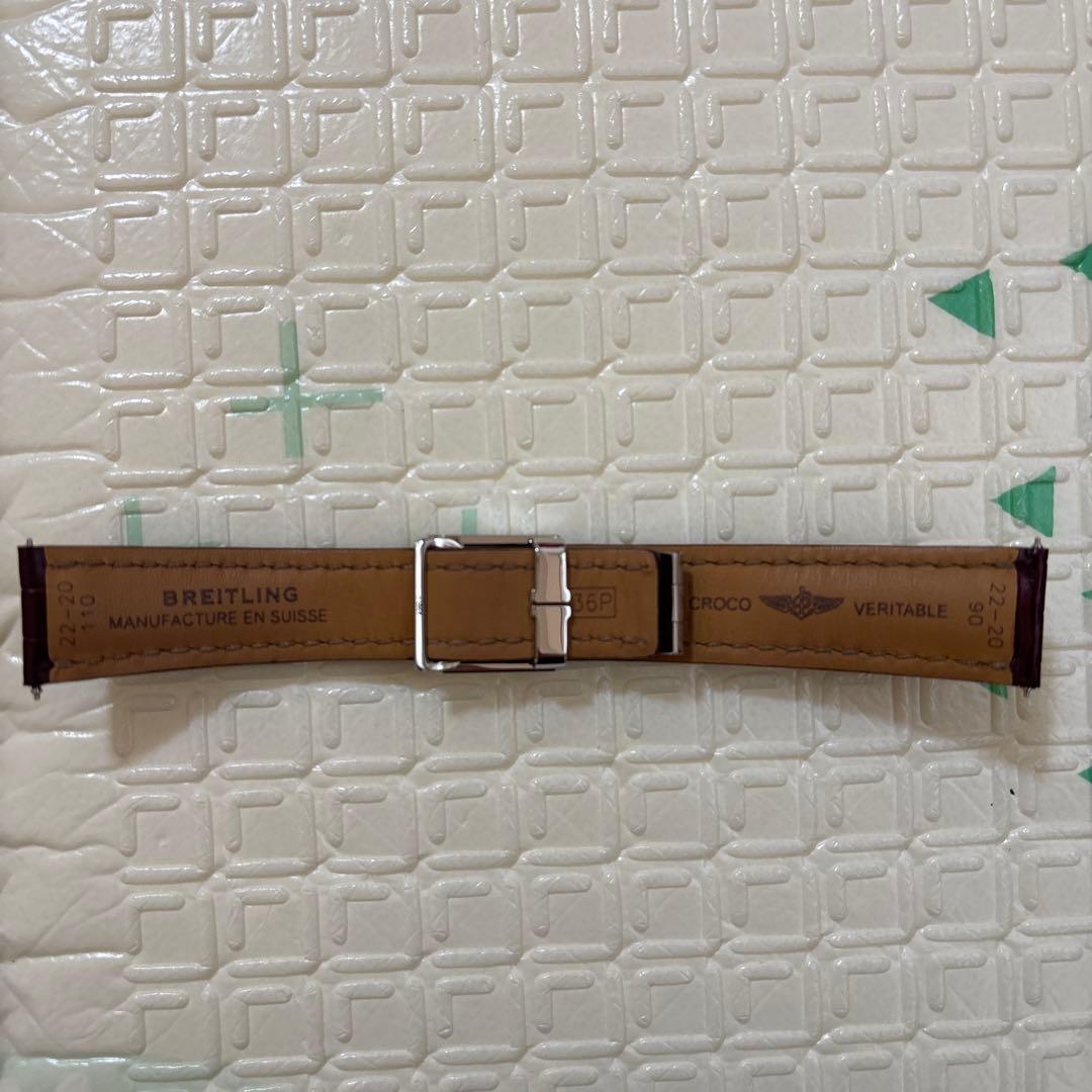 BREITLING バーガンディ　レザーベルト