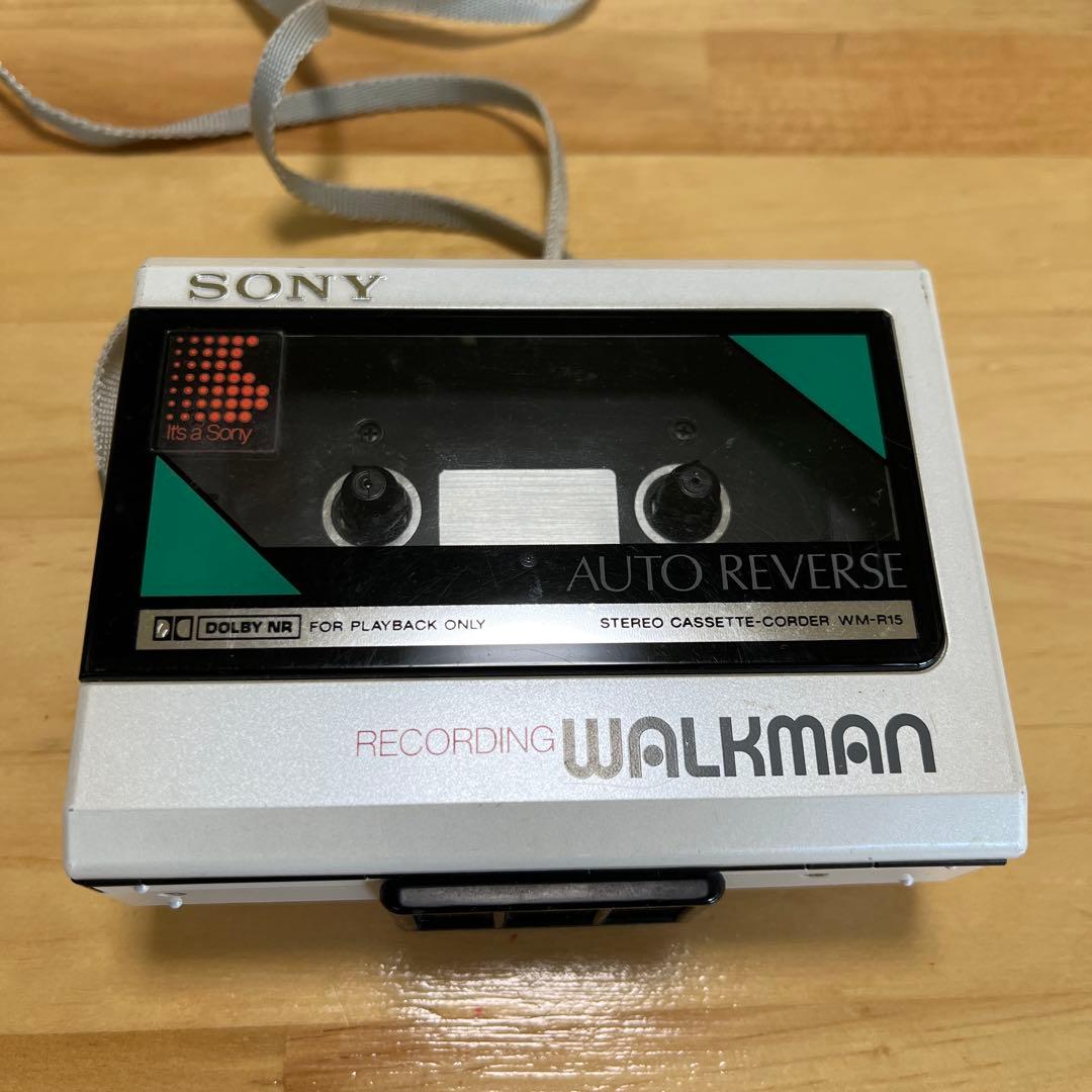 ジャンク品　sony recording walkman wm-r15