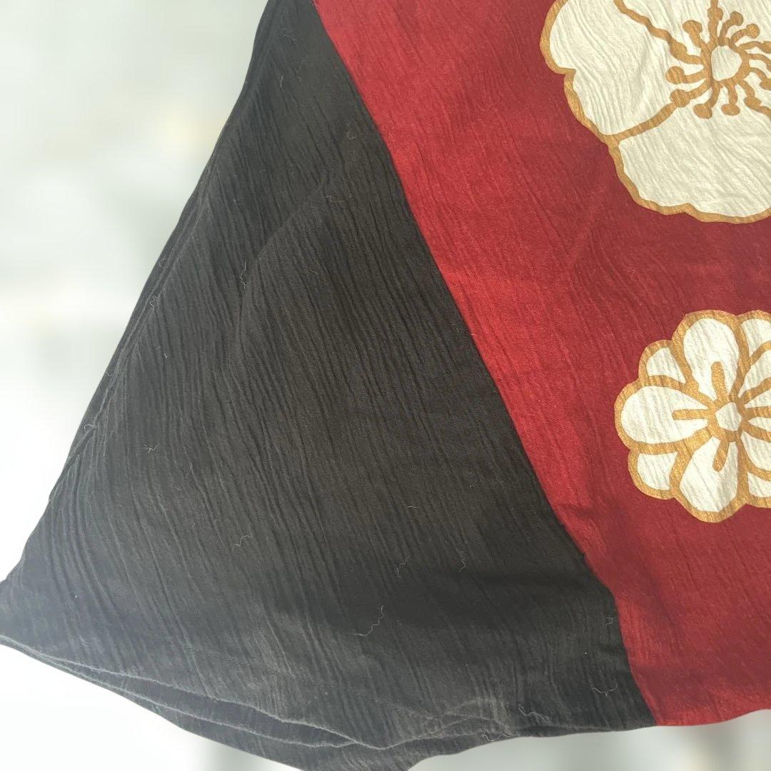 高島縮 Sサイズ　20/20 富士2.0／濡羽色×金襴緞子