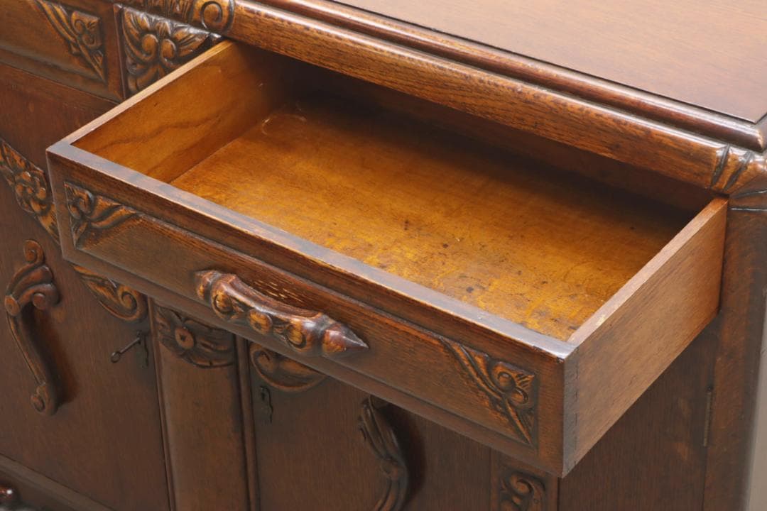 英国 イギリス ヴィンテージ バフェ サイドボード キャビネット アンティーク