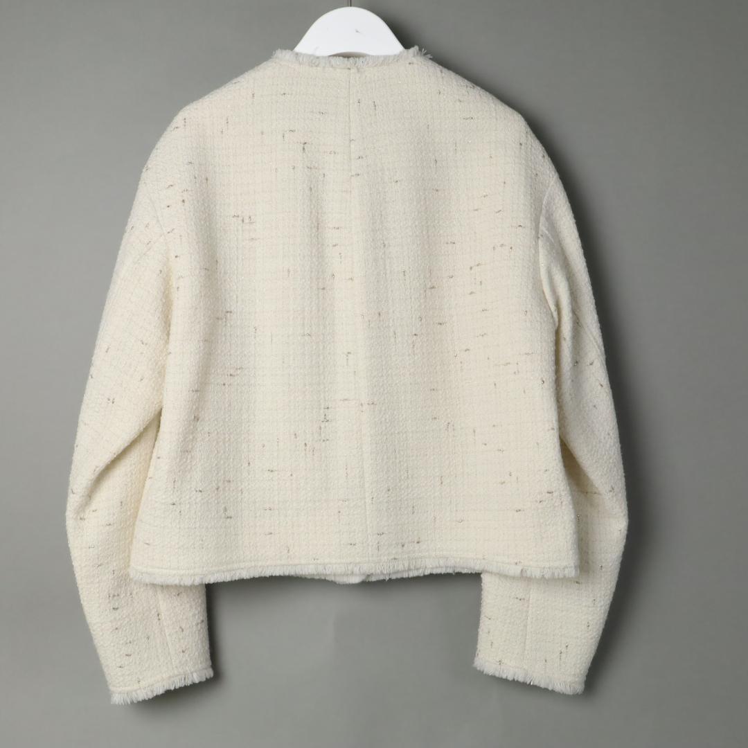 302新品 23区 GIOLICA ボタンツイードジャケット滝沢眞規子さん着38