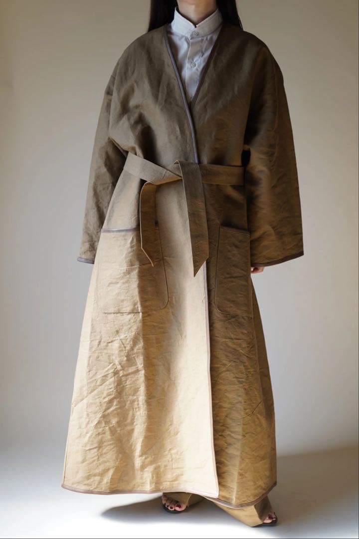 た*き様 新品 CRISTASEYA COLLARLESS COAT
