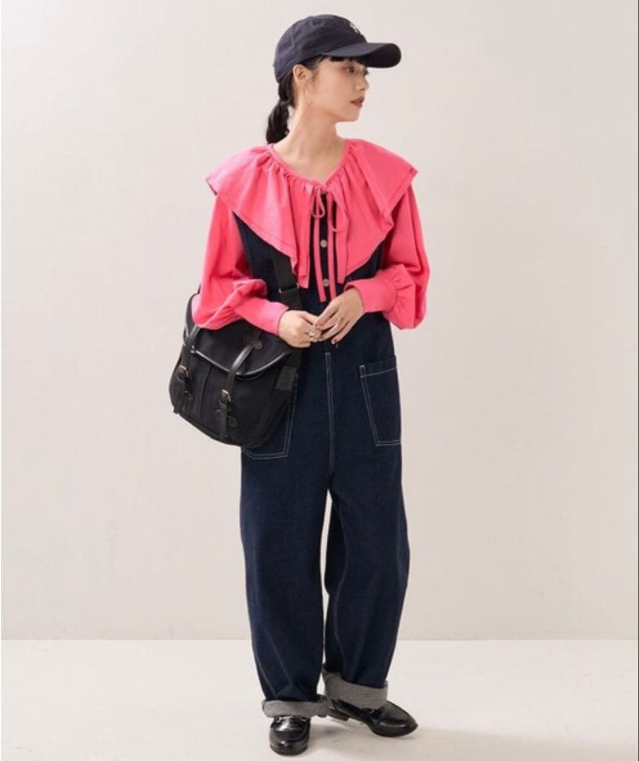 SOMETHING × FREAK'S STORE 別注ボタンフライサロペット