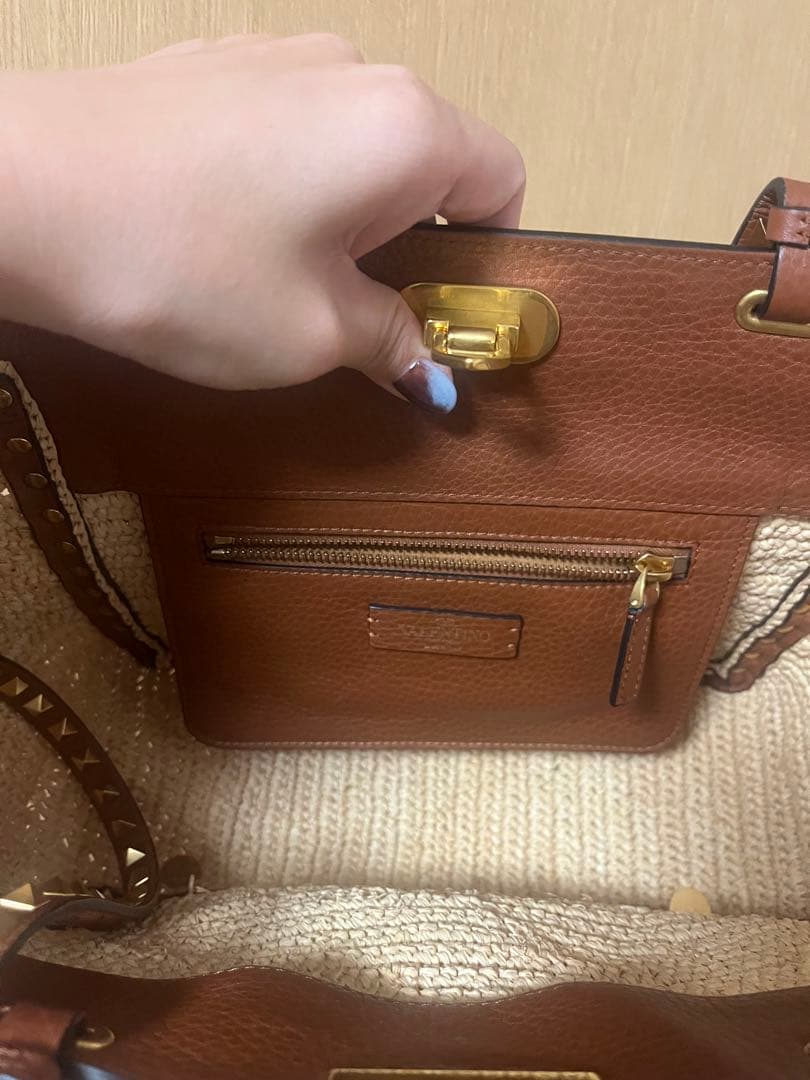 ALOHA様用　VALENTINO かごバッグ スタッズ付き