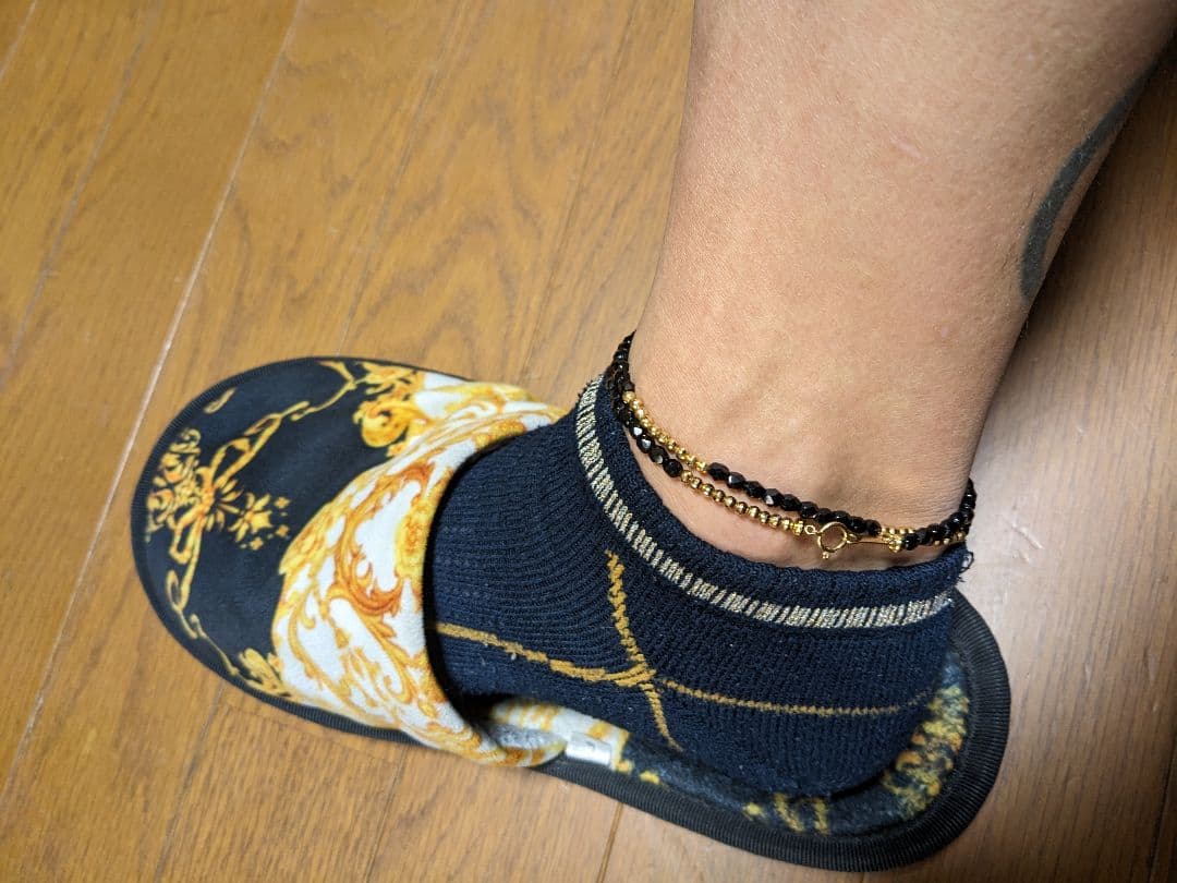 k18　オニキス　アンクレット　オーダー　神社