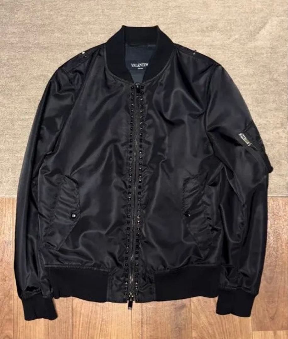 VALENTINO ロックスタッズ　ブルゾン　MA-1 size48 値下げ可能