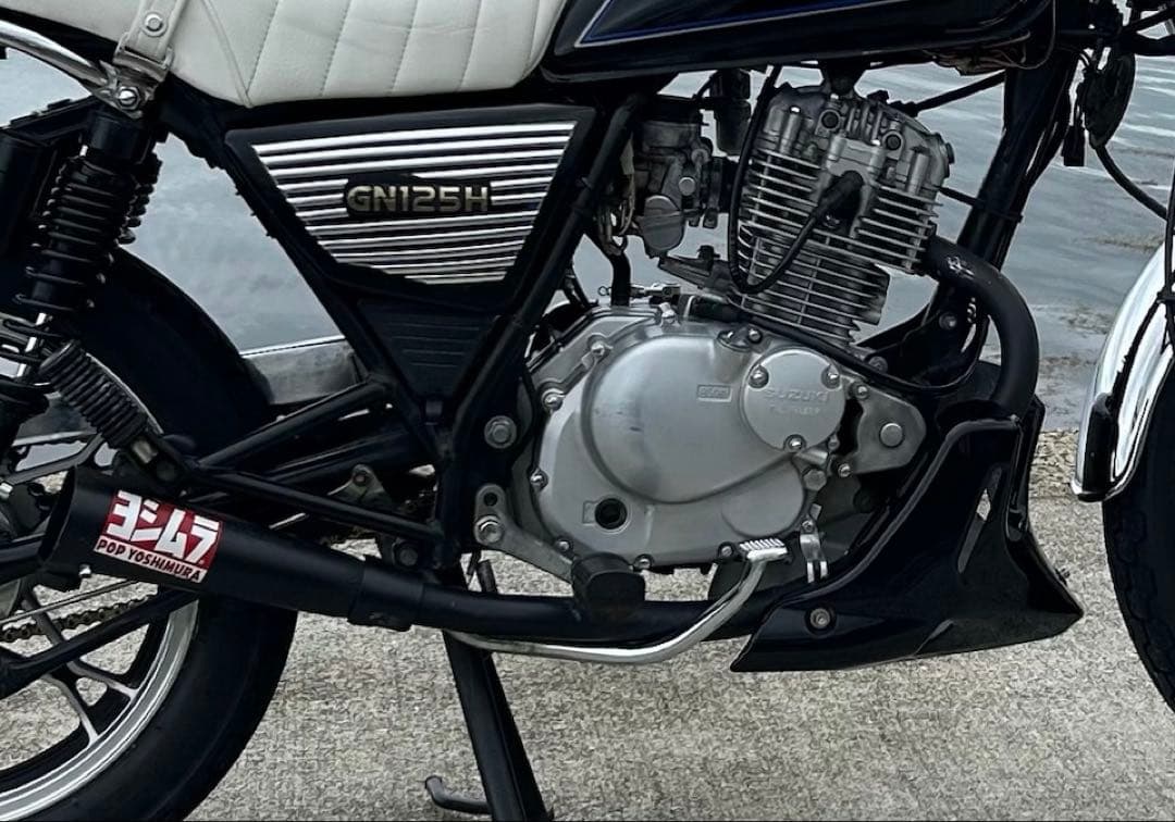 Gn125h加工マフラーヨシムラ風値下げ可！！kouta