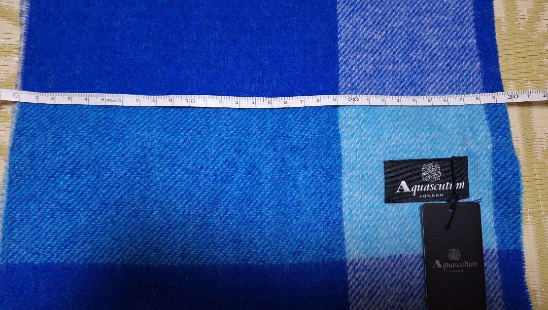 アクアスキュータムカシミヤ１００%マフラー