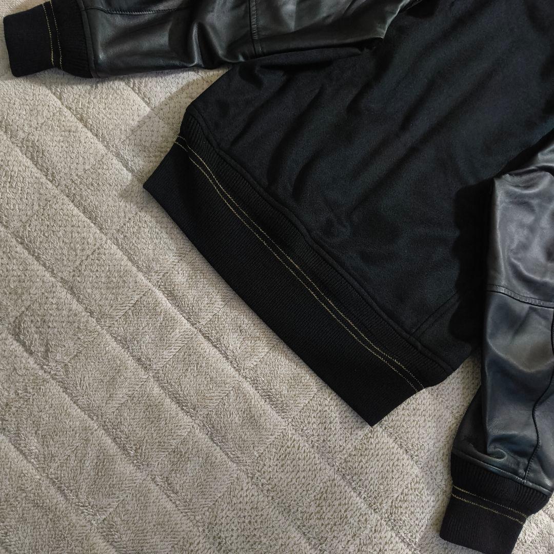 美品 ドレステリア カシミヤ100% ラムレザー 切替 スタジャン 44