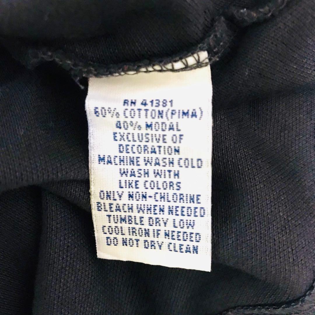 ポロラルフローレン フーディー 長袖ポロシャツ ワンポイントロゴ L ブラック